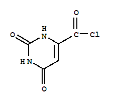 1,2,3,6-四氫-2,6-二氧代-4-嘧啶羰酰氯結(jié)構(gòu)式_3346-64-3結(jié)構(gòu)式