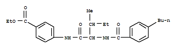 (9ci)-4-[[2-[(4-丁基苯甲?；?氨基]-3-甲基-1-氧代戊基]氨基]-苯甲酸乙酯結(jié)構(gòu)式_334830-47-6結(jié)構(gòu)式