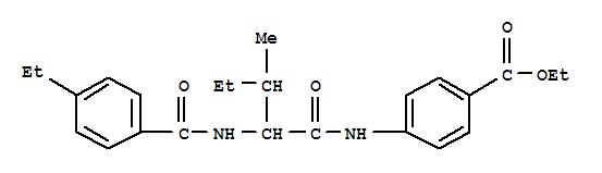 (9ci)-4-[[2-[(4-乙基苯甲?；?氨基]-3-甲基-1-氧代戊基]氨基]-苯甲酸乙酯結(jié)構(gòu)式_334830-49-8結(jié)構(gòu)式