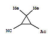 (9Ci)-3-乙?；?2,2-二甲基-環(huán)丙烷甲腈結(jié)構(gòu)式_343928-93-8結(jié)構(gòu)式