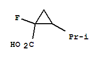 (9Ci)-1-氟-2-(1-甲基乙基)-環(huán)丙烷羧酸結構式_343929-20-4結構式