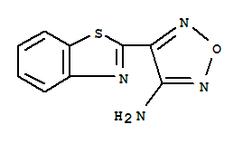 (9Ci)-4-(2-苯并噻唑)-1,2,5-噁二唑-3-胺結構式_346646-10-4結構式