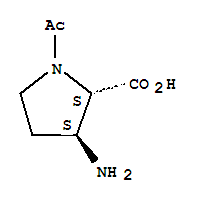 (3r)-rel-(9ci)-1-乙?；?3-氨基-D-脯氨酸結(jié)構(gòu)式_34748-54-4結(jié)構(gòu)式
