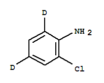 鄰氯苯胺-D2氘代結構式_347840-10-2結構式