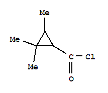 (9ci)-2,2,3-三甲基-環(huán)丙烷羰酰氯結(jié)構(gòu)式_34909-61-0結(jié)構(gòu)式
