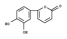 2H-pyran-2-one, 6-(3,4-dihydroxyphenyl)-(9ci) Structure,35069-91-1Structure