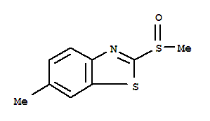Benzothiazole, 6-methyl-2-(methylsulfinyl)-(7ci,8ci) Structure,3507-51-5Structure