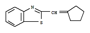 Benzothiazole, 2-(cyclopentylidenemethyl)-(9ci) Structure,35491-12-4Structure