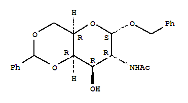 芐基 2-乙酰氨基-2-脫氧-4,6-O-亞芐基-alpha-D-吡喃半乳糖苷結(jié)構(gòu)式_3554-91-4結(jié)構(gòu)式