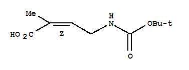 (2Z)-(9Ci)-4-[[(1,1-二甲基乙氧基)羰基]氨基]-2-甲基-2-丁酸結(jié)構(gòu)式_356788-94-8結(jié)構(gòu)式