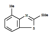 Benzothiazole, 4-methyl-2-(methylthio)-(7ci,8ci,9ci) Structure,3622-20-6Structure