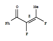 (2Z)-2,3-二氟-1-苯基-2-丁烯-1-酮結構式_366799-75-9結構式