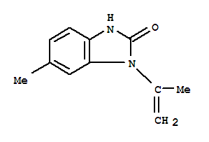 2H-benzimidazol-2-one,1,3-dihydro-6-methyl-1-(1-methylethenyl)-(9ci)Structure,36743-76-7Structure 2H-benzimidazol-2-one,1,3-dihydro-6-methyl-1-(1-methylethenyl)-(9ci) Structure,36743-76-7Structure