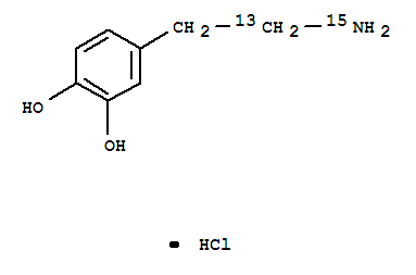 鹽酸多巴胺-13C,15N結構式_369656-74-6結構式
