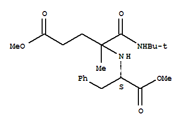 (9ci)-n-[1-[[(1,1-二甲基乙基)氨基]羰基]-5-甲氧基-1-甲基-5-氧代戊基]-L-苯丙氨酸甲酯結構式_374936-71-7結構式