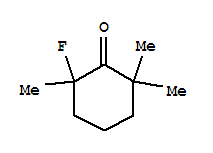 (9ci)-2-氟-2,6,6-三甲基環(huán)己酮結(jié)構(gòu)式_375825-40-4結(jié)構(gòu)式