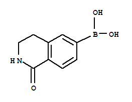 (1,2,3,4-四氫-1-氧代-6-異喹啉)-硼酸結(jié)構(gòu)式_376584-81-5結(jié)構(gòu)式