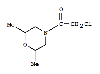 2-氯-1-(2,6-二甲基-嗎啉-4-基)-乙酮結(jié)構(gòu)式_379254-90-7結(jié)構(gòu)式
