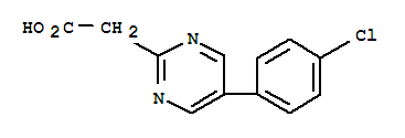 2-Pyrimidineacetic acid, 5-(4-chlorophenyl)-(9ci) Structure,38107-00-5Structure