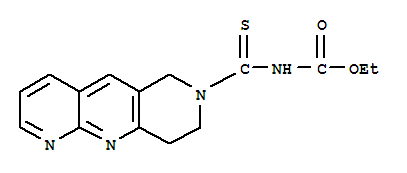 (9Ci)-[(8,9-二氫吡啶并[2,3-B][1,6]萘啶-7(6H)-基)硫氧代甲基]-氨基甲酸乙酯結構式_389117-42-4結構式