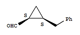 (1S,2S)-(9Ci)-2-(苯基甲基)-環(huán)丙烷羧醛結(jié)構(gòu)式_397266-15-8結(jié)構(gòu)式