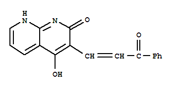 (9ci)-4-羥基-3-(3-氧代-3-苯基-1-丙烯基)-1,8-萘啶-2(1h)-酮結(jié)構(gòu)式_401938-37-2結(jié)構(gòu)式