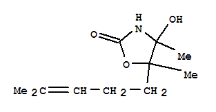 (9ci)-4-羥基-4,5-二甲基-5-(4-甲基-3-戊烯基)-2-噁唑烷酮結構式_405278-53-7結構式