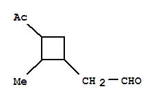 (9ci)-3-乙?；?2-甲基-環(huán)丁烷乙醛結(jié)構(gòu)式_406933-84-4結(jié)構(gòu)式