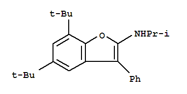 5,7-雙(1,1-二甲基乙基)-n-(1-甲基乙基)-3-苯基-2-苯并呋喃胺結(jié)構(gòu)式_406952-42-9結(jié)構(gòu)式