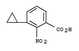 Benzoic acid, 3-cyclopropyl-2-nitro-(9ci) Structure,408359-61-5Structure