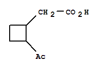 (9ci)-2-乙?；?環(huán)丁烷乙酸結(jié)構(gòu)式_412011-44-0結(jié)構(gòu)式