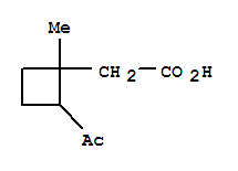 (9ci)-2-乙?；?1-甲基-環(huán)丁烷乙酸結(jié)構(gòu)式_412011-51-9結(jié)構(gòu)式