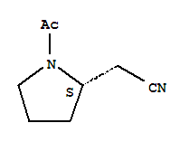 2-Pyrrolidineacetonitrile, 1-acetyl-, (2s)-(9ci) Structure,422545-97-9Structure