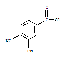 Benzoyl chloride, 3,4-dicyano-(9ci) Structure,437552-35-7Structure
