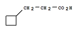 3-環(huán)丁基丙酸結(jié)構(gòu)式_4415-84-3結(jié)構(gòu)式