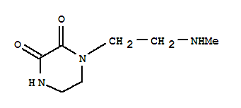 (9ci)-1-[2-(甲基氨基)乙基]-2,3-哌嗪二酮結(jié)構(gòu)式_451453-63-7結(jié)構(gòu)式