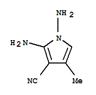 1H-pyrrole-3-carbonitrile,1,2-diamino-4-methyl-(9ci) Structure,453587-76-3Structure