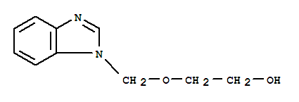 (9ci)-2-(1H-苯并咪唑-1-基甲氧基)-乙醇結構式_46277-27-4結構式