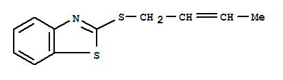 Benzothiazole, 2-(2-butenylthio)-(9ci) Structure,49570-03-8Structure