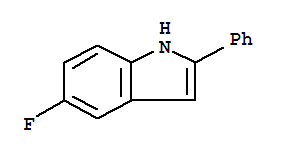 5-氟-2-苯基-1H-吲哚結構式_59541-83-2結構式
