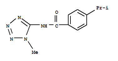 (9ci)-4-(1-甲基乙基)-n-(1-甲基-1H-四唑-5-基)-苯甲酰胺結(jié)構(gòu)式_638146-75-5結(jié)構(gòu)式