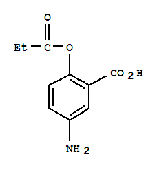 Benzoic acid, 5-amino-2-(1-oxopropoxy)-(9ci) Structure,639825-25-5Structure