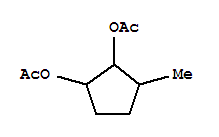 (6CI,9CI)-3-甲基-1,2-環(huán)戊二醇二乙酸酯結(jié)構(gòu)式_64137-26-4結(jié)構(gòu)式