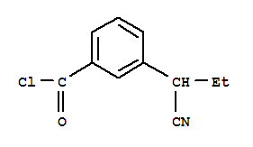 Benzoyl chloride, 3-(1-cyanopropyl)-(9ci) Structure,64379-73-3Structure
