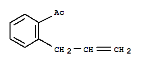 (9ci)-1-[2-(2-丙烯基)苯基]-乙酮結(jié)構(gòu)式_64664-07-9結(jié)構(gòu)式