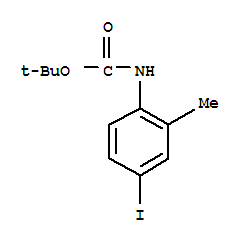 N-Boc-4-碘-2-甲基苯胺結構式_666746-27-6結構式