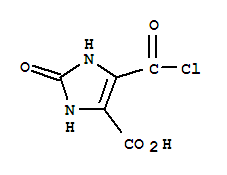 1H-imidazole-4-carboxylicacid,5-(chlorocarbonyl)-2,3-dihydro-2-oxo-(9ci) Structure,69579-39-1Structure