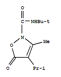2(5H)-isoxazolecarboxamide, n-(1,1-dimethylethyl)-3-methyl-4-(1-methylethyl)-5-oxo- Structure,706803-54-5Structure