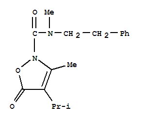 2(5H)-isoxazolecarboxamide, n,3-dimethyl-4-(1-methylethyl)-5-oxo-n-(2-phenylethyl)- Structure,706803-81-8Structure