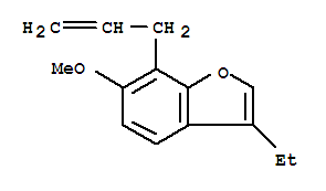 Benzofuran,3-ethyl-6-methoxy-7-(2-propenyl)-(9ci) Structure,709028-40-0Structure